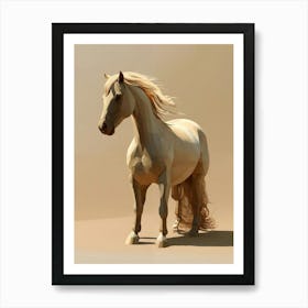 Low Poly Horse Art Print