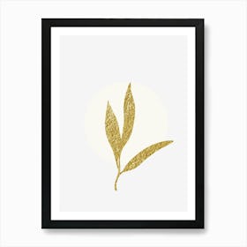 Gold Leaf 2 Art Print