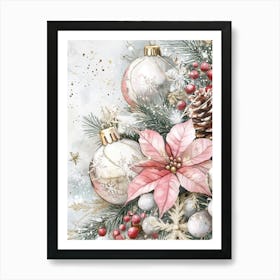 Christmas Decorations Painting Art Print