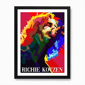 Ritchie Kotzen Guitarist Singer Pop Art Art Print