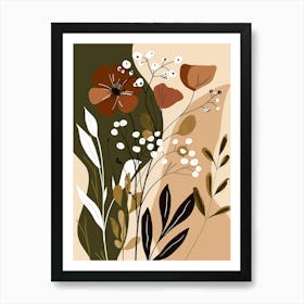 Abstract Floral Painting 19 Art Print