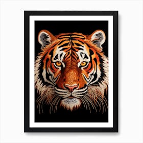 Tiger Head Art Print