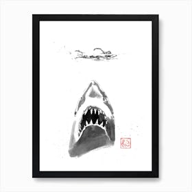 Jaws poster Art Print