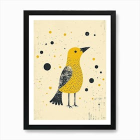 Yellow Crow 1 Art Print