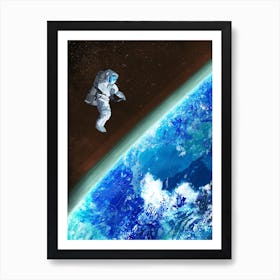 Space Walk Art Print