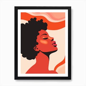 Afro Haired Woman Art Print