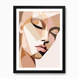 Abstract Woman'S Face 15 Art Print