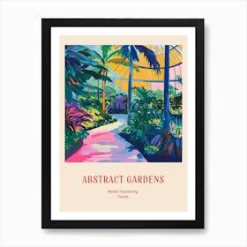 Colourful Gardens Muttart Conservatory Canada 2 Red Poster Art Print