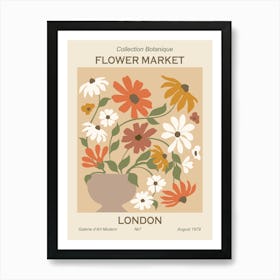 Flower Market London 5 Poster