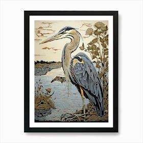 Great Blue Heron Art Print