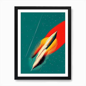 Comet 2 Vintage Sketch Space Art Print