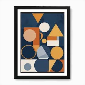 Modern Geometric Shapes Art Print (7) Art Print