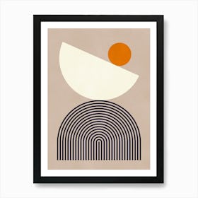 Circles and lines 4 1 Art Print