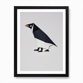 Penguin Origami Bird Art Print