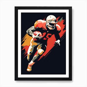 American Football Player 45 Art Print