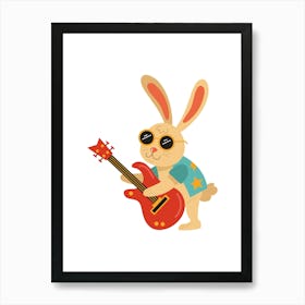 Prints, posters, nursery, children's rooms. Fun, musical, hunting, sports, and guitar animals add fun and decorate the place.7 Art Print
