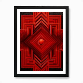 Geometric Pattern Illustration 3 Art Print