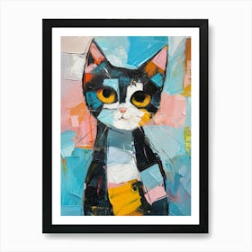 Cat Painting 5 Art Print