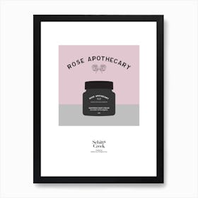 Schitts Rose Apothecary Jar Art Print