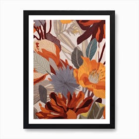 Fall Botanicals Lisianthus 4 Art Print