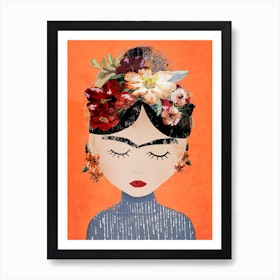 Frida Orange Art Print