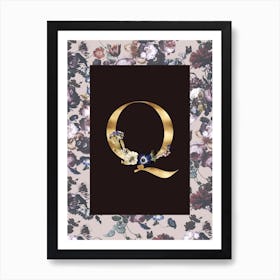 Autumnal Alphabet Q Art Print