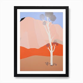 Great Sandy Desert   Australia, Contemporary Abstract Illustration 4 Art Print
