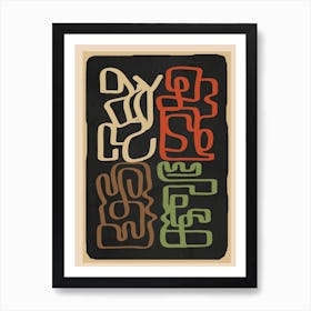 Wild Shape And Lines 03 Art Print