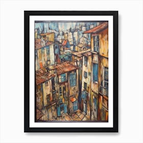 Window View Buenos Aires Of In The Style Of Cubism 1 Art Print