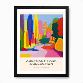 Abstract Park Collection Poster El Oso Y El Madrono Madrid 2 Art Print