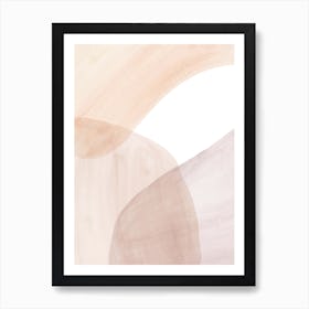 Abstract soft Watercolor Painting Art Print