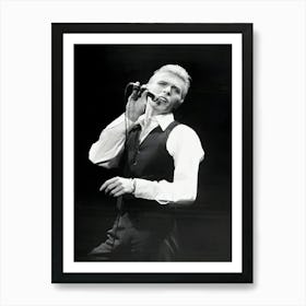 Rock Singer David Bowie In Concert At Madison Square Garden Art Print