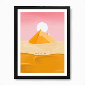 Pyramids  Art Print