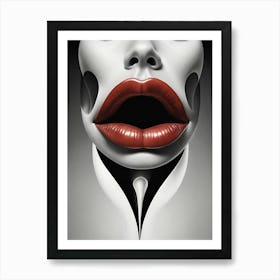 Woman'S Face Art Print