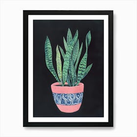 Snake Plant Art Print