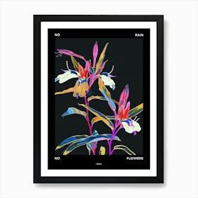 No Rain No Flowers Poster Lobelia 4 Art Print