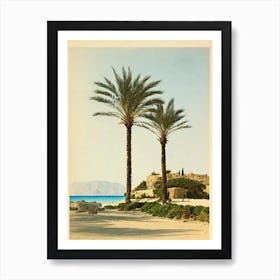 Elafonisi Beach Crete Greece Vintage Art Print