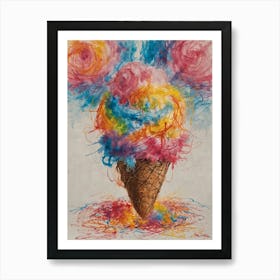 Ice Cream Cone 34 Art Print