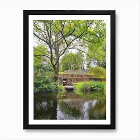 Beside the canal Art Print