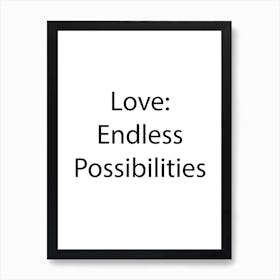 Love And Relationship Quote 2 Art Print