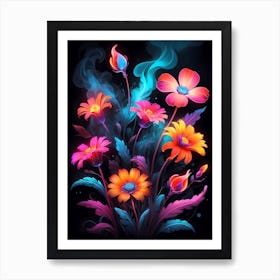 Colorful Flowers 2 Art Print