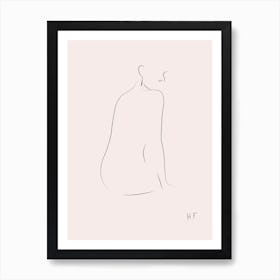 Nude Series Black 04 Art Print