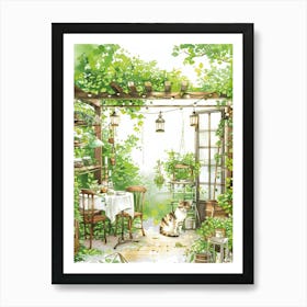 Garden In The Sun 4 Art Print