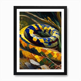 Eastern Worm 1 Snake Painting Art Print
