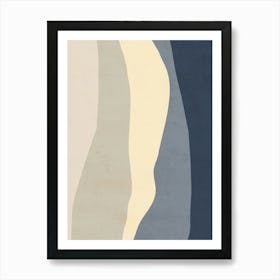 Abstract Wavy Lines - Ac Art Print