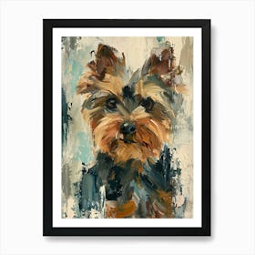 Yorkshire Terrier Acrylic Painting 6 Art Print