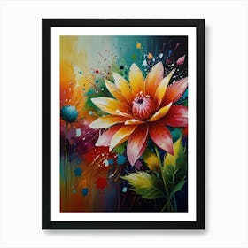 Flower Painting Art Print