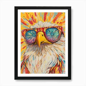 Eagle With Sunglasses 12 Poster