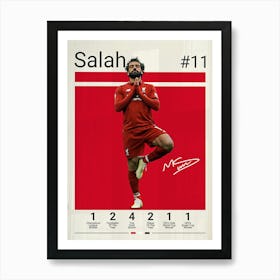 Mohamed Salah Art Print