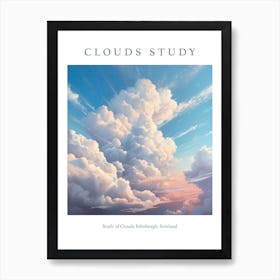 Study Of Clouds Edinburgh, Scotland Art Print